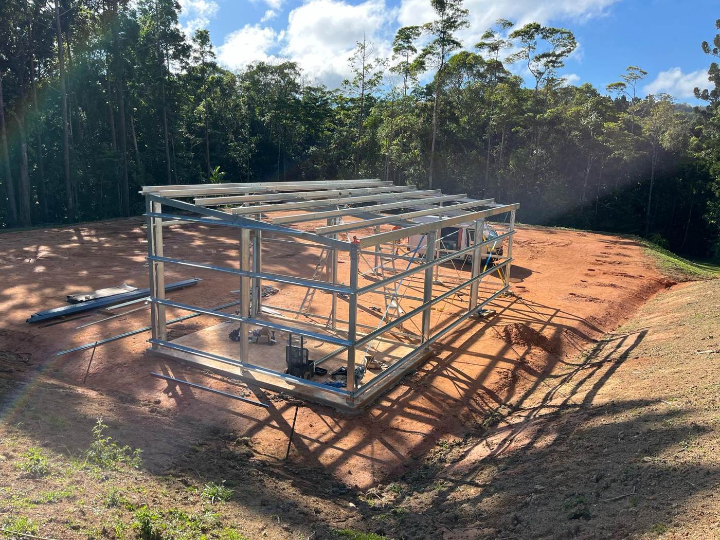 Large-scale frame construction